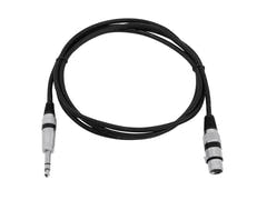 OMNITRONIC Cavo adattatore XLR(F)/Jack stereo 2m bk