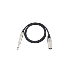 OMNITRONIC Cavo adattatore XLR(M)/Jack mono 0.9m bk