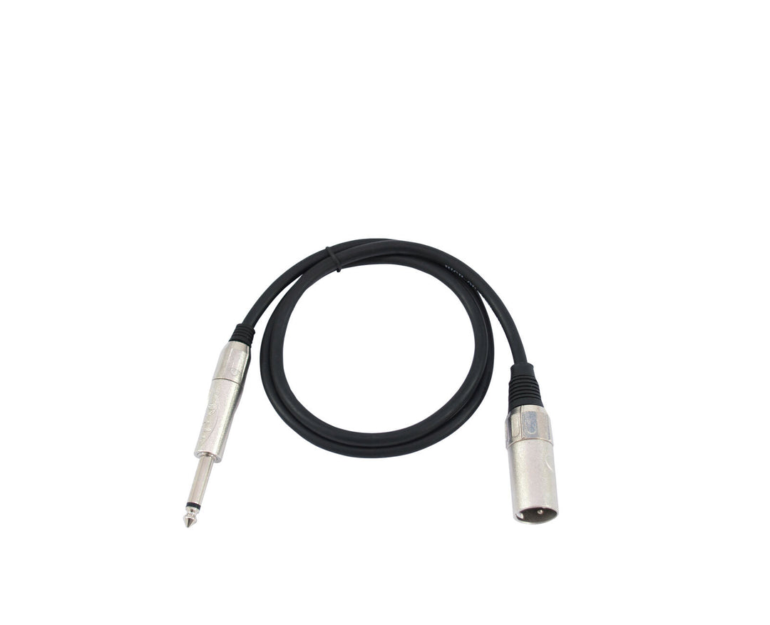 OMNITRONIC Cavo adattatore XLR(M)/Jack mono 0.9m bk