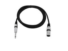 OMNITRONIC Cavo adattatore XLR(M)/Jack mono 2m bk