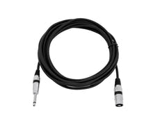 OMNITRONIC Cavo adattatore XLR(M)/Jack mono 5m bk