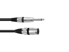 OMNITRONIC Cavo adattatore XLR(M)/Jack mono 10m bk