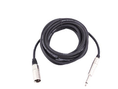 OMNITRONIC Cavo adattatore XLR(M)/Jack mono 10m bk