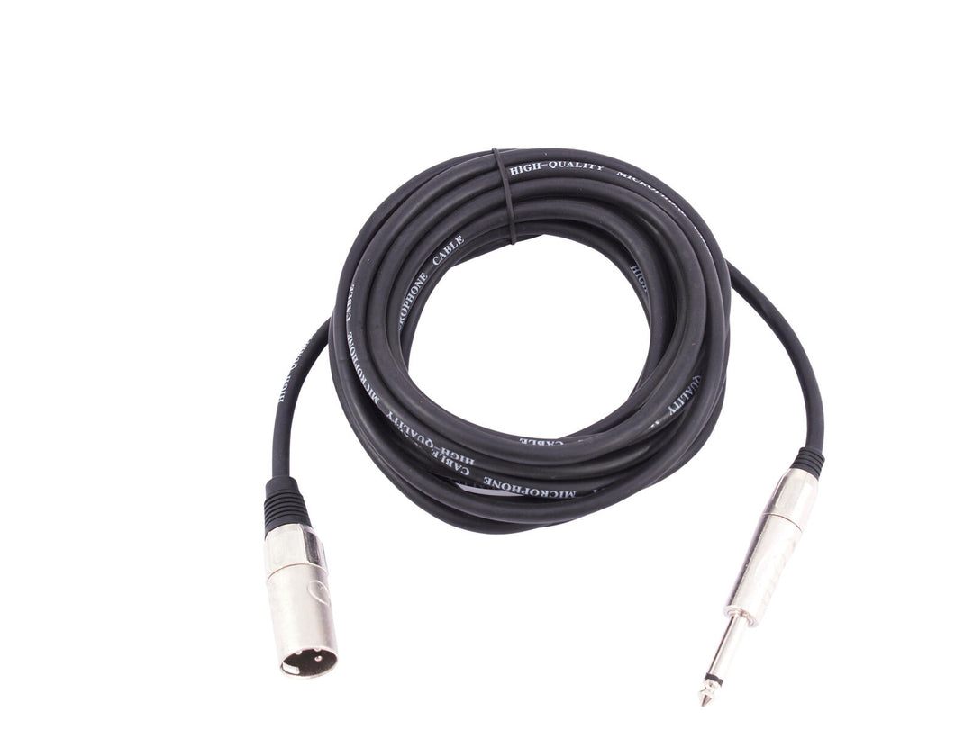 OMNITRONIC Cavo adattatore XLR(M)/Jack mono 10m bk