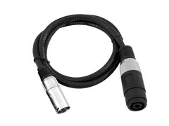 OMNITRONIC Cavo adattatore Speaker(F)/XLR(M) 1m bk