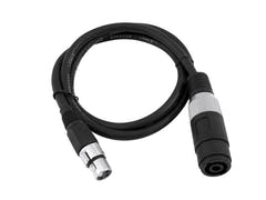 OMNITRONIC Cavo adattatore Speaker(F)/XLR(F) 1m bk