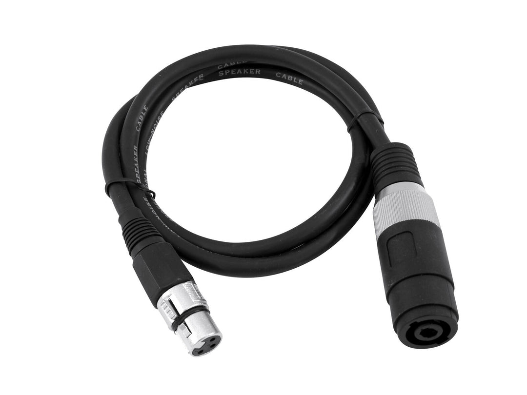 OMNITRONIC Cavo adattatore Speaker(F)/XLR(F) 1m bk