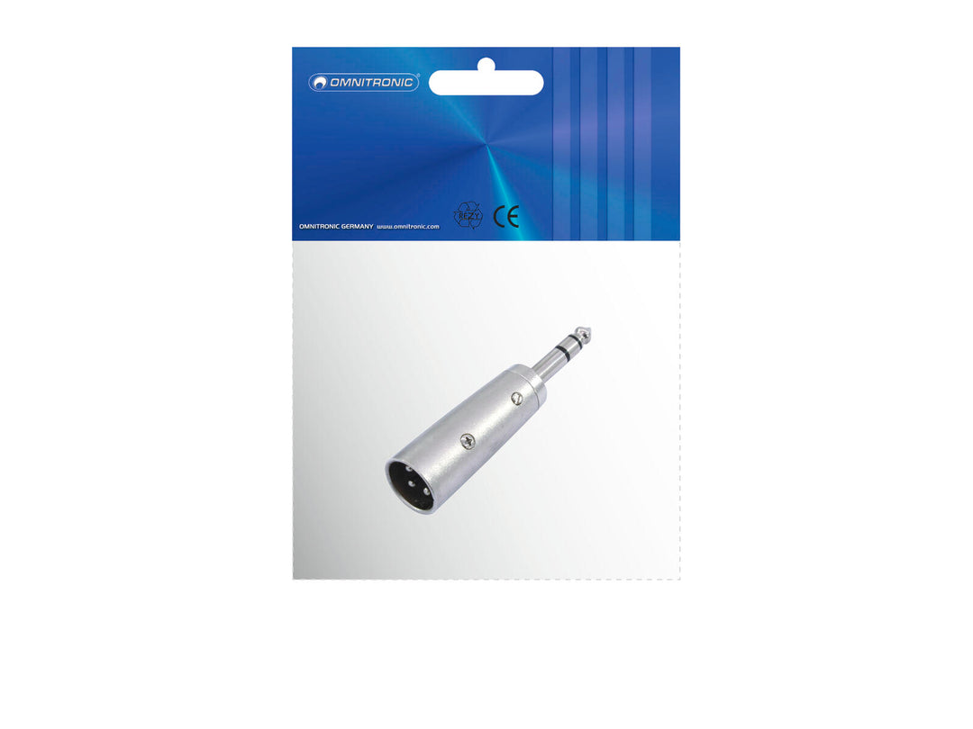 OMNITRONIC Adattatore XLR(M)/Jack(M) stereo