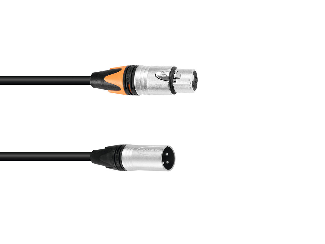 PSSO Cavo adattatore DMX XLR 3-pin/5-pin 0.3m bk