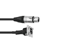 PSSO Cavo patch XLR(F)/XLR(M) S 1m bk