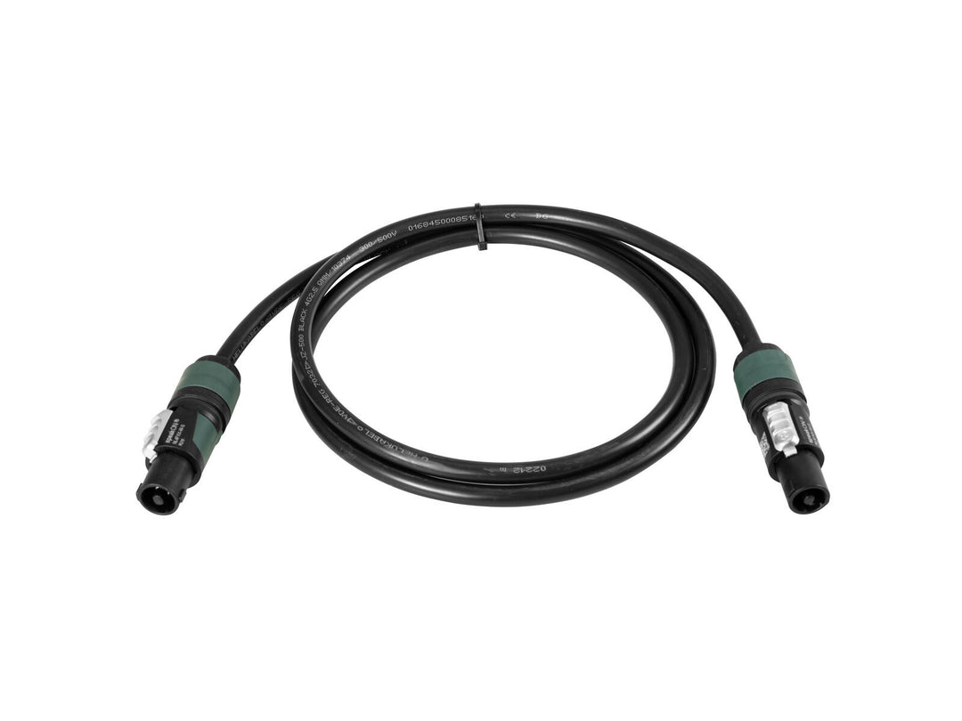 PSSO Cavo per altoparlante Speakon 4x2.5 0.5m bk