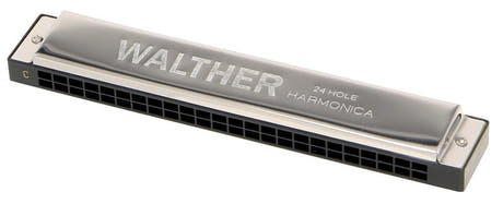 Walther armonica a bocca tremolo in Do maggiore, 48 toni, custodia in plastica