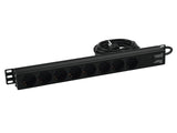 Eurolite R-19-8 1U Rack Power Distributor (Schuko)