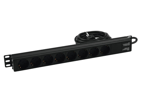 Eurolite R-19-8 1U Rack Distribuzione di corrente (Schuko)