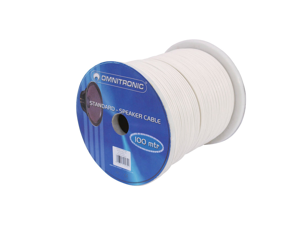 OMNITRONIC Cavo per altoparlanti 2x1.5 100m wh