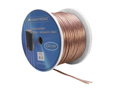 OMNITRONIC Cavo per diffusore 2x2.5 100m trasparente
