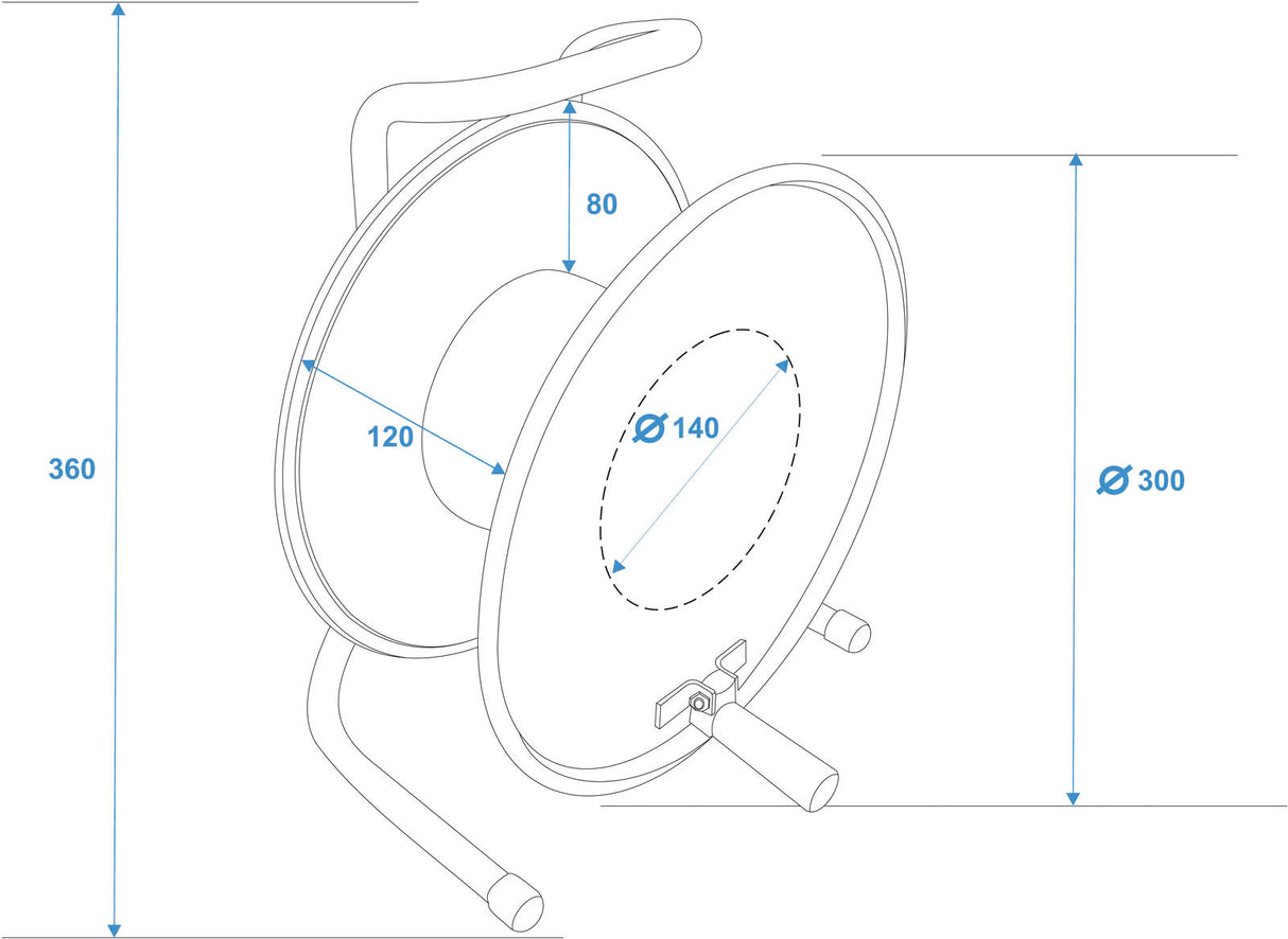 SCHILL Cable Drum HT300.SO A=300/C=125