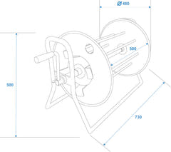 Avvolgicavo SCHILL SK4602.RM A=460/C=500