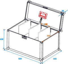 Universal Flightcase Pro 48 x 30 x 46cm