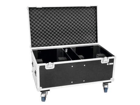 ROADINGER Flightcase 2x THA-250F with wheels