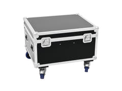 ROADINGER Flightcase 4x LED TMH-X1 Teste Mobile Beam con ruote