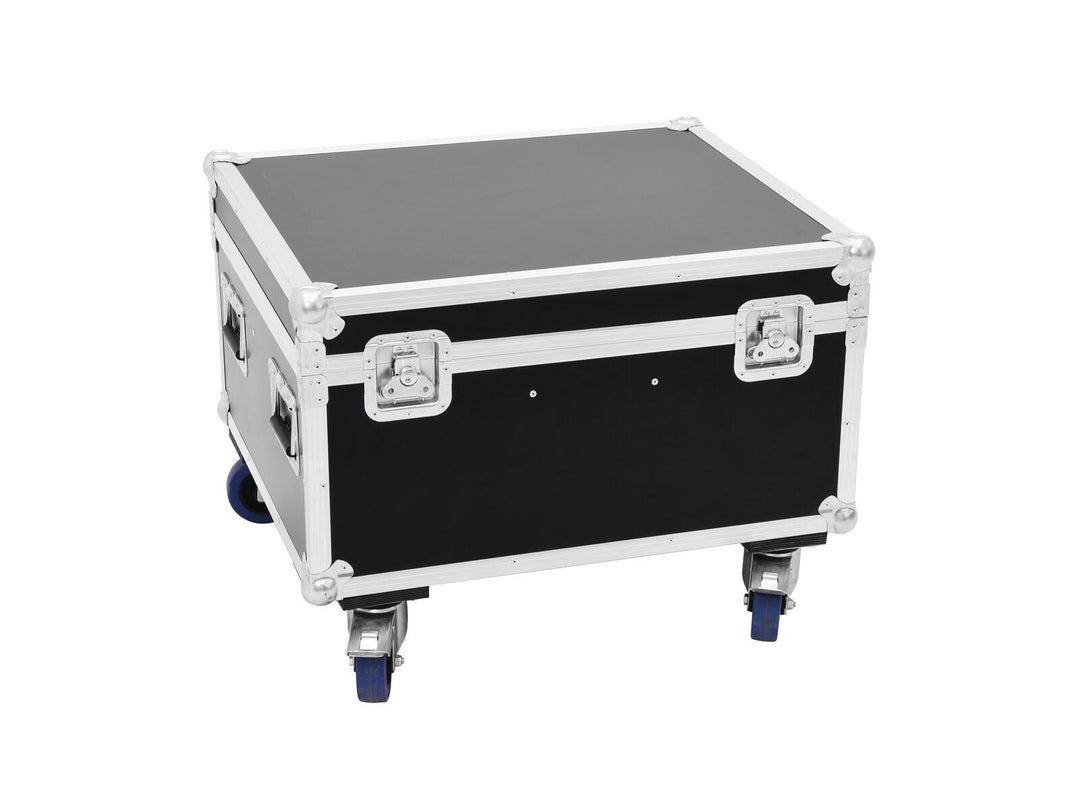 ROADINGER Flightcase 4x LED TMH-X1 Teste Mobile Beam con ruote