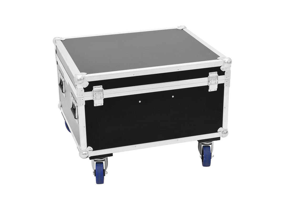 ROADINGER Flightcase 4x LED TMH-X1 Teste Mobile Beam con ruote