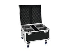 ROADINGER Flightcase 4x LED TMH-X1 Teste Mobile Beam con ruote