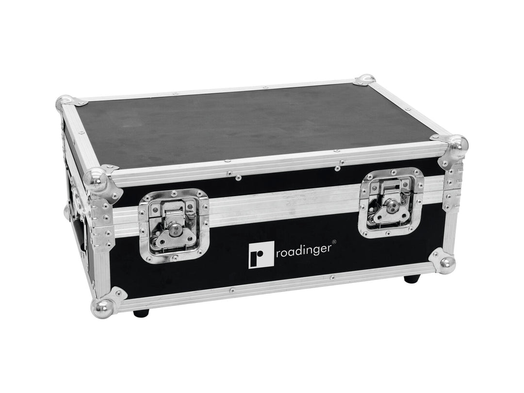 ROADINGER Flightcase 4x AKKU TL-3 Trusslight QuickDMX con funzione di ricarica