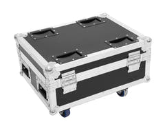 ROADINGER Flightcase 4x AKKU IP UP-4 QuickDMX con funzione di ricarica