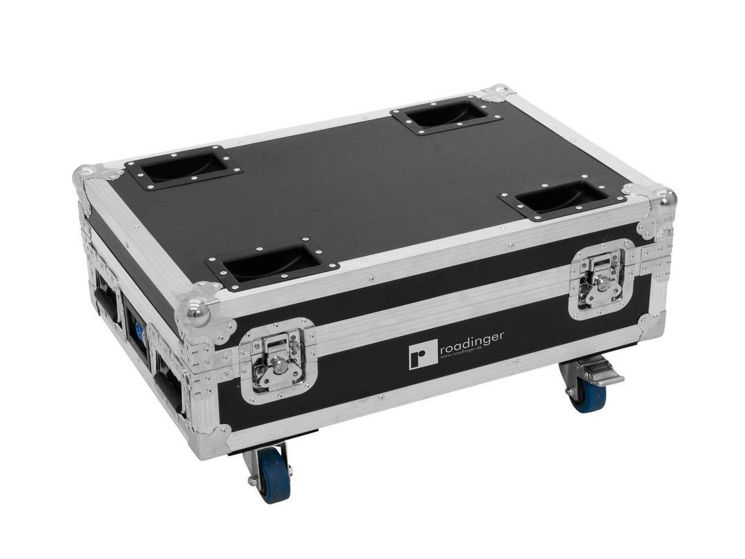 EUROLITE set 4x AKKU Bar-6 Glow QCL + case con funzione di ricarica