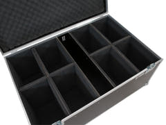 ROADINGER Flightcase 8x LED IP PAR 12x8W QCL/12x9 SQL Spot con ruote