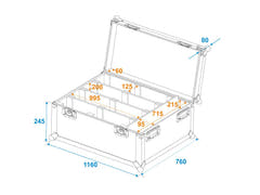 ROADINGER Custodia 4x LED PMB-8 COB QCL