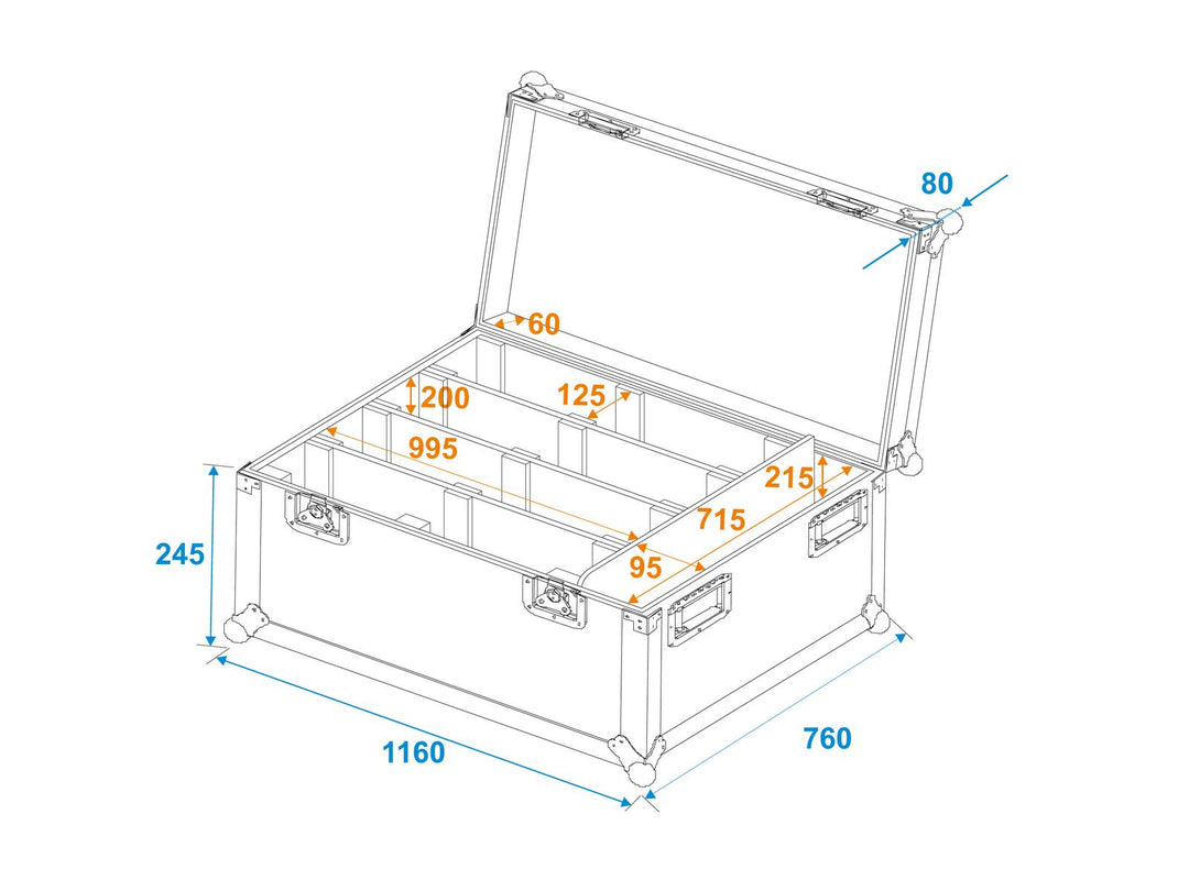 ROADINGER Custodia 4x LED PMB-8 COB QCL