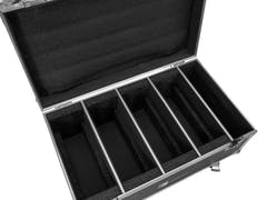 ROADINGER Flightcase per 4x LED CLS-18 QCL RGB/WW con ruote