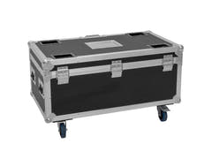 ROADINGER Flightcase 4x AKKU Multiflood IP 8x10W RGBW Wash CRMX con funzione di ricarica