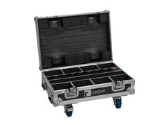 ROADINGER Flightcase 8x AKKU Mini IP UP-4 QCL Spot MK2 con funzione di ricarica