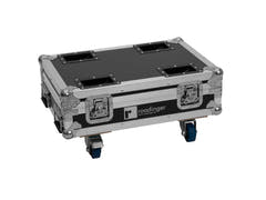 ROADINGER Flightcase 8x AKKU Mini IP UP-4 QCL Spot MK2 con funzione di ricarica