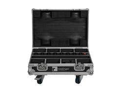ROADINGER Flightcase 8x AKKU Mini IP UP-4 QCL Spot MK2 con funzione di ricarica