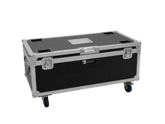 ROADINGER Flightcase 4x AKKU Multiflood IP 18x10W RGBW Wash CRMX con funzione di ricarica
