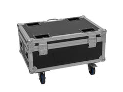 Flightcase ROADINGER per 6x AKKU IP TL-3 QCL Trusslight CRMX con funzione di ricarica e ruote
