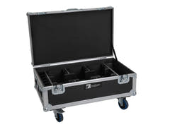EUROLITE set 6x AKKU UP-4 QCL Spot QuickDMX MK2 + Flightcase con ruote e funzione di ricarica