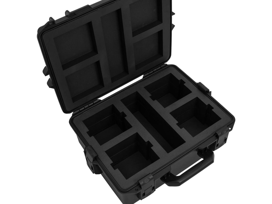 ROADINGER Custodia in plastica per 4x AKKU UP-4 QCL Spot QuickDMX MK2