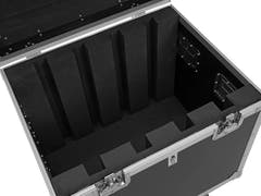 ROADINGER Flightcase 4x Pannello Matrix Pixel 5x5 RGB/WW con ruote