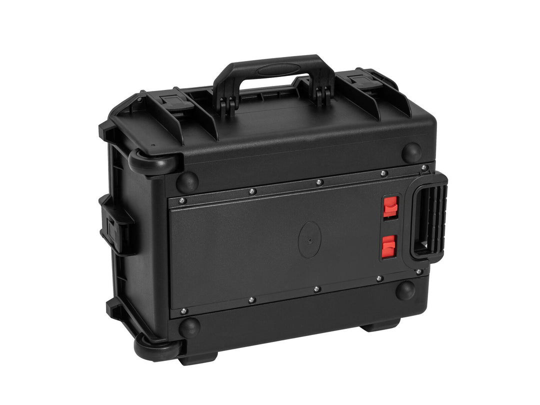 ROADINGER Custodia in plastica per 8x AKKU Flat Light con trolley