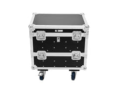 ROADINGER Flightcase 8x IP PIX Strobe RGB CW+WW con ruote