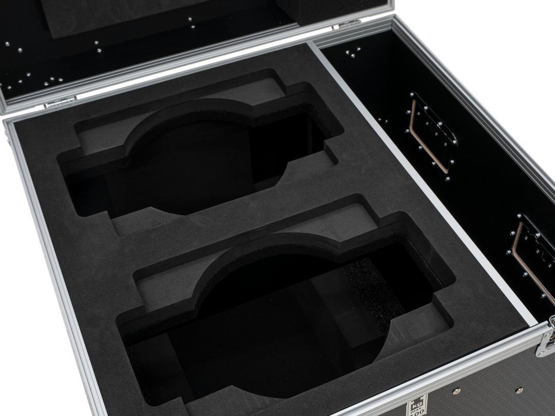 ROADINGER Flightcase PRO 2x IP TMH-W285 con ruote
