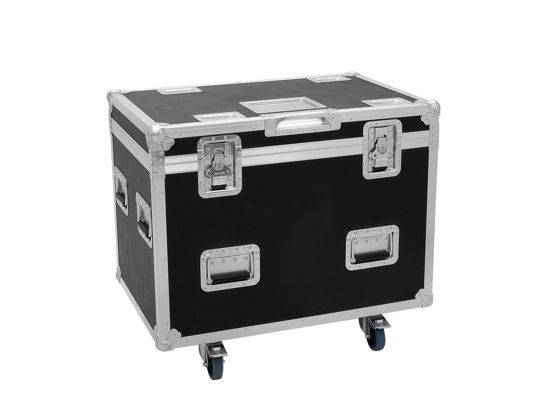 ROADINGER Flightcase HIGHLINE 4x LED IP TMH-S250/B250, con ruote