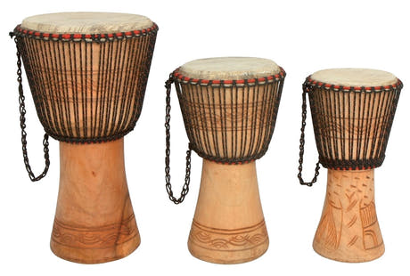 GEWA Djembe - Height approx. 63 cm - Ø 32 cm