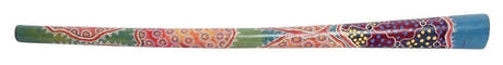 Didgeridoo Kamballa in teak dipinto, ca. 130 cm